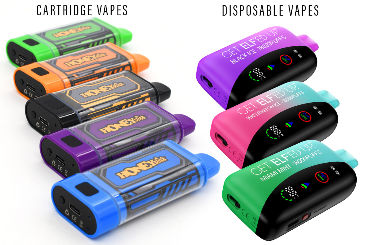 Disposable vapes and car batteries selection